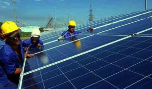 Tunisia: A photovoltaic power plant in Tozeur at the end of 2017
