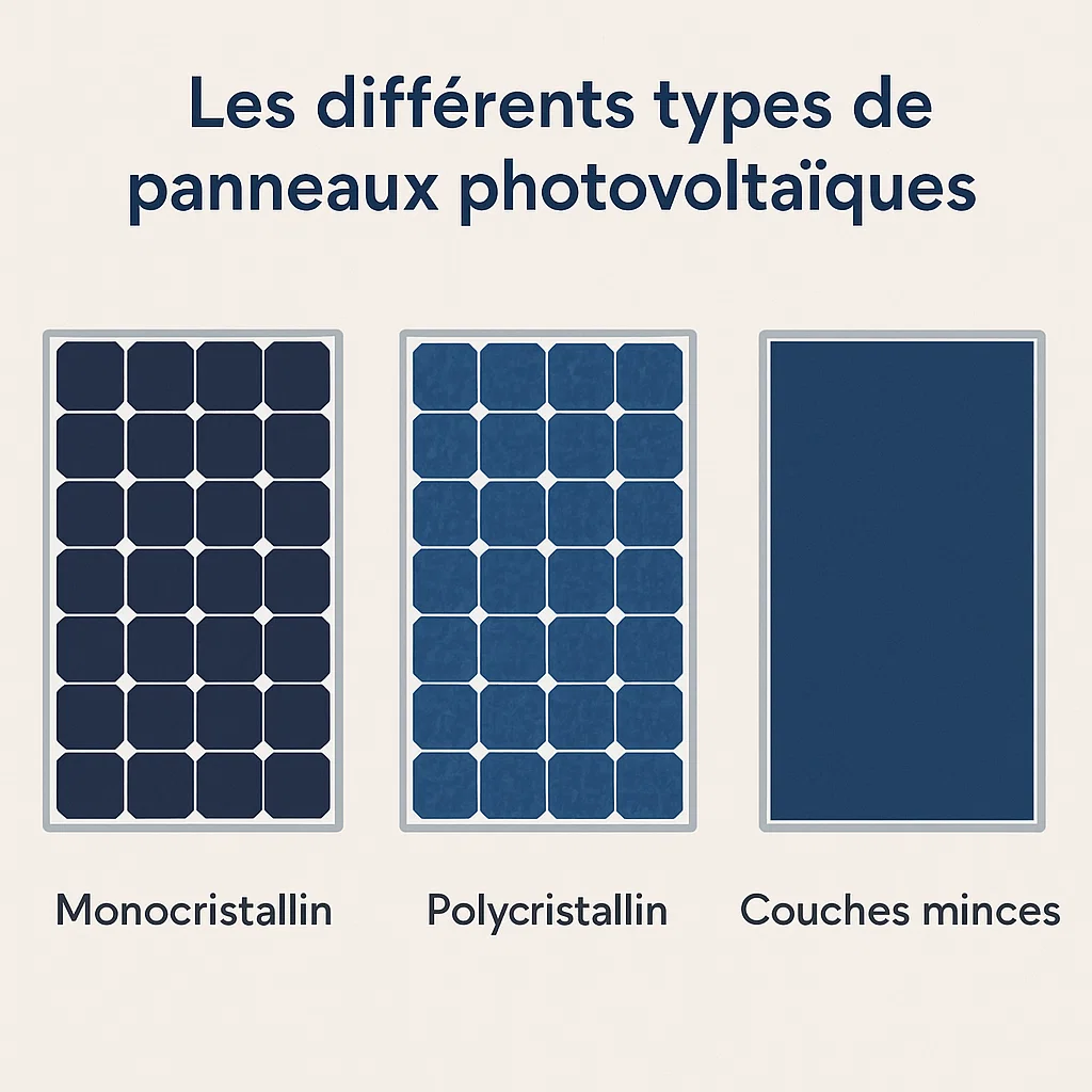Les différents types de panneaux photovoltaïques : guide complet pour 2025